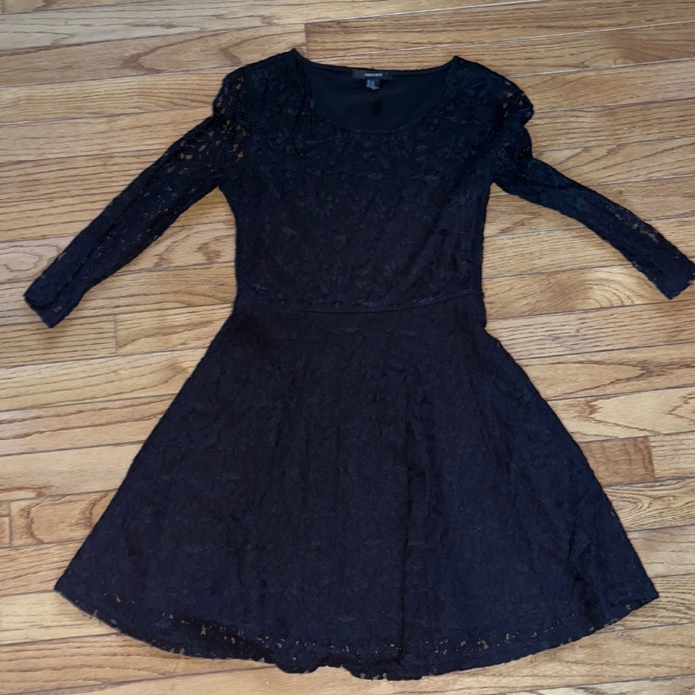 Black lace dress